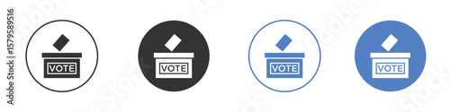 Referendum icon concept. solid style icon designs for website, app, UI.