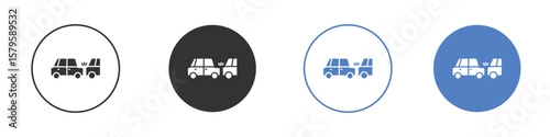 Rear end collision icon concept. solid style icon designs for website, app, UI.