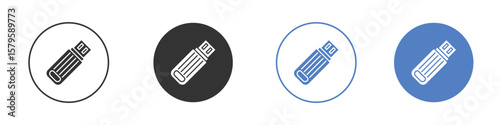 Pendrive icon concept. solid style icon designs for website, app, UI.