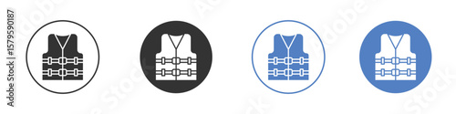 Lifejacket icon concept. solid style icon designs for website, app, UI.