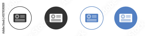 License icon concept. solid style icon designs for website, app, UI.
