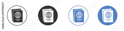 Immigration icon concept. solid style icon designs for website, app, UI.