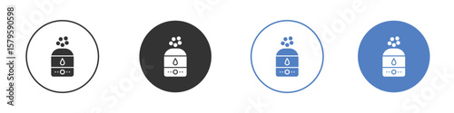 Humidifier icon concept. solid style icon designs for website, app, UI.