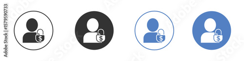 Guarantor icon concept. solid style icon designs for website, app, UI.