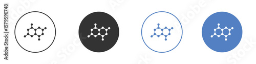 Graphene icon concept. solid style icon designs for website, app, UI.