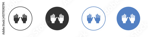 Gloves icon concept. solid style icon designs for website, app, UI.