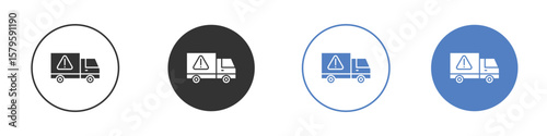 Delivery delay icon concept. solid style icon designs for website, app, UI.
