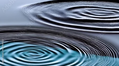Extreme close-up slow motion of a water drop creating a crown splash and concentric ripples on a clean white background
