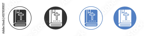 Bible icon concept. solid style icon designs for website, app, UI.