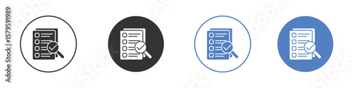 Auditors icon concept. solid style icon designs for website, app, UI.