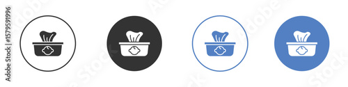 baby wipe icon concept. solid style icon designs for website, app, UI.