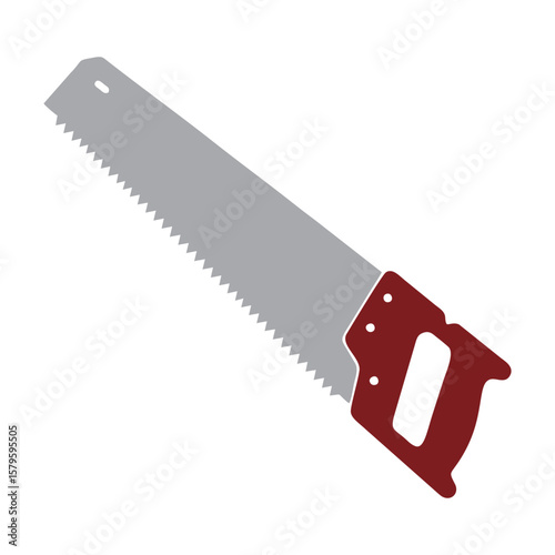 saw isolated on white background