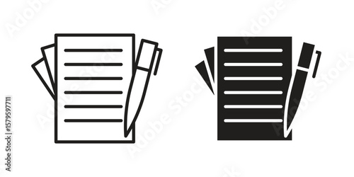 Wills and trusts icon vector, sign and symbol for design, website or apps elements.