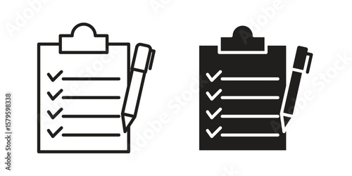 Survey icon vector, sign and symbol for design, website or apps elements.