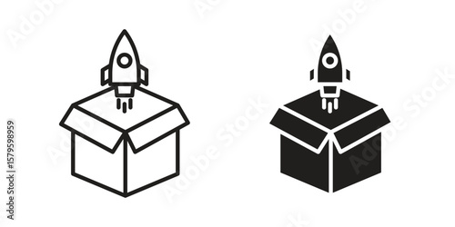 Product release icon vector, sign and symbol for design, website or apps elements.