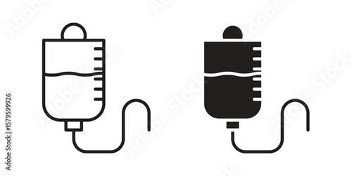 Intravenous icon vector, sign and symbol for design, website or apps elements.