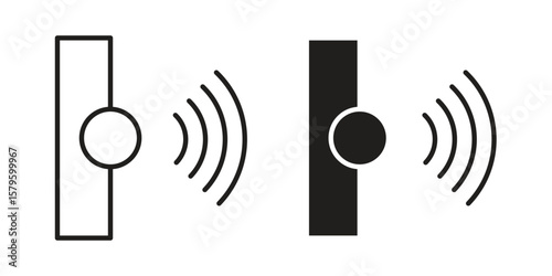 Infrared icon vector, sign and symbol for design, website or apps elements.
