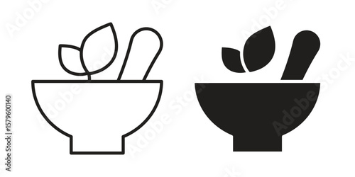Herbal medicine icon vector, sign and symbol for design, website or apps elements.