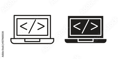 Front end icon vector, sign and symbol for design, website or apps elements.