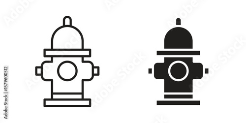 Fire hydrant icon vector, sign and symbol for design, website or apps elements.