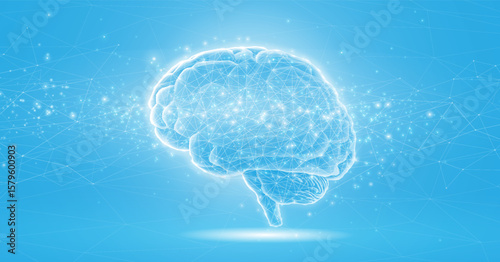 Brain illustration concept. Artificial intelligence, Brain science, Nervous system