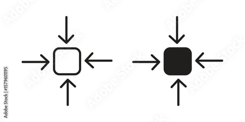 Compact size icon vector, sign and symbol for design, website or apps elements.