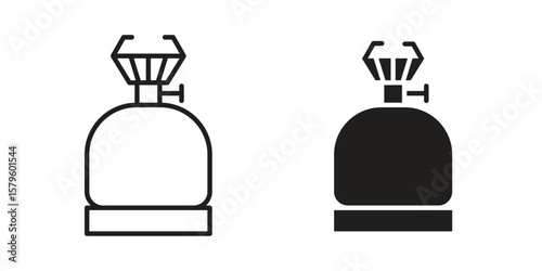 Camping gas icon vector, sign and symbol for design, website or apps elements.