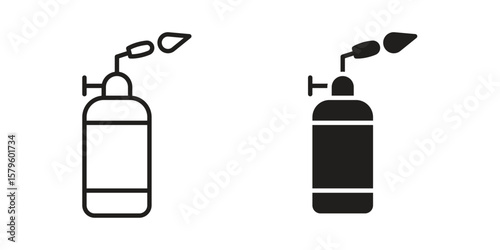 Blowtorch icon vector, sign and symbol for design, website or apps elements.