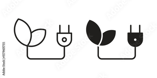 Biomass energy icon vector, sign and symbol for design, website or apps elements.