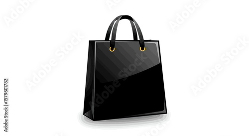 Outline and Solid Shopping Bag Icon Comparison