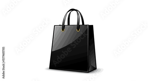 Outline and Solid Shopping Bag Icon Comparison
