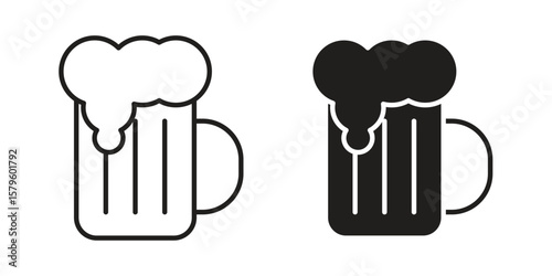 Beer icon vector, sign and symbol for design, website or apps elements.
