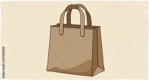 Outline and Solid Shopping Bag Icon Comparison