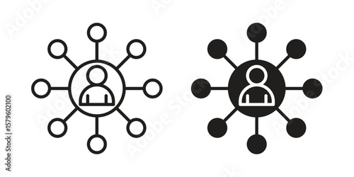 Affiliate marketing icon vector, sign and symbol for design, website or apps elements.