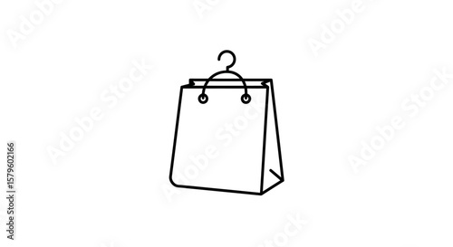 Outline and Solid Shopping Bag Icon Comparison