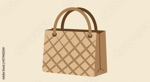 Outline and Solid Shopping Bag Icon Comparison