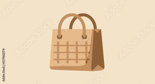 Outline and Solid Shopping Bag Icon Comparison