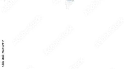 A solitary teardrop descends into the dark abyss carrying sorrow and catharsis captured in on transparent background