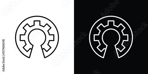 Open source icon vector symbols pack in black and white lines