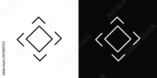 Flexibility icon vector symbols pack in black and white lines