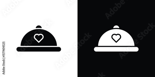 Wedding dinner icon collection. Flat illustration of vector icon