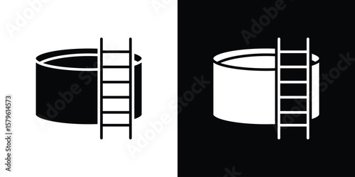 Water tank icon collection. Flat illustration of vector icon