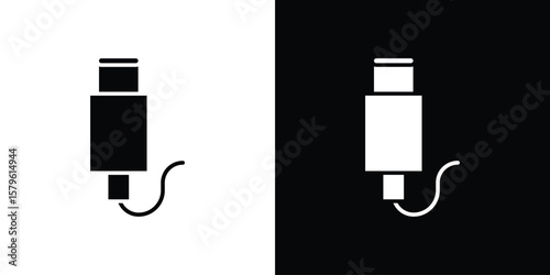 USB type c icon collection. Flat illustration of vector icon