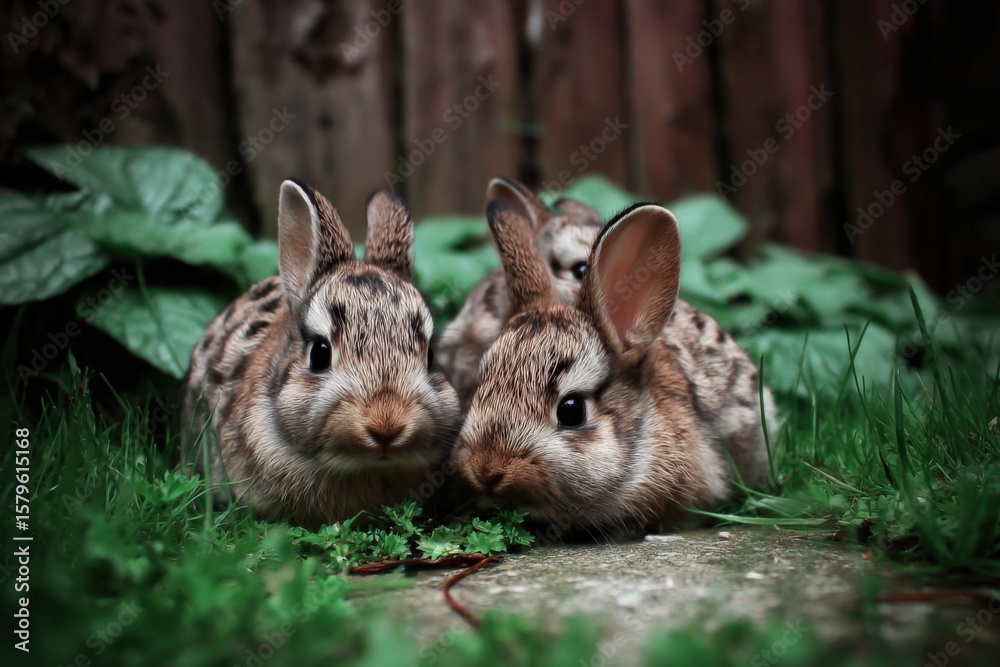 Fototapeta premium rabbit in the garden
