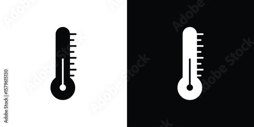 Thermometer icon collection. Flat illustration of vector icon