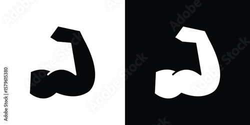 Strong arm icon collection. Flat illustration of vector icon