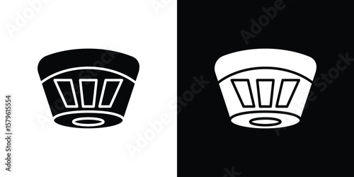 Smoke detector icon collection. Flat illustration of vector icon