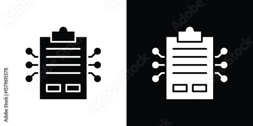 Smart contract icon collection. Flat illustration of vector icon