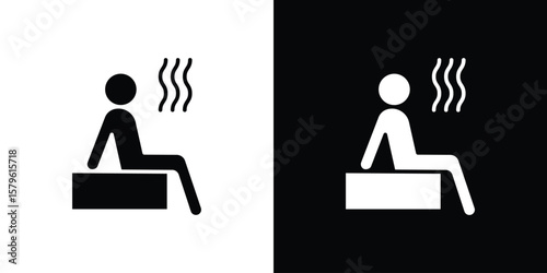 Sauna icon collection. Flat illustration of vector icon