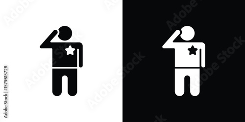 Salute icon collection. Flat illustration of vector icon